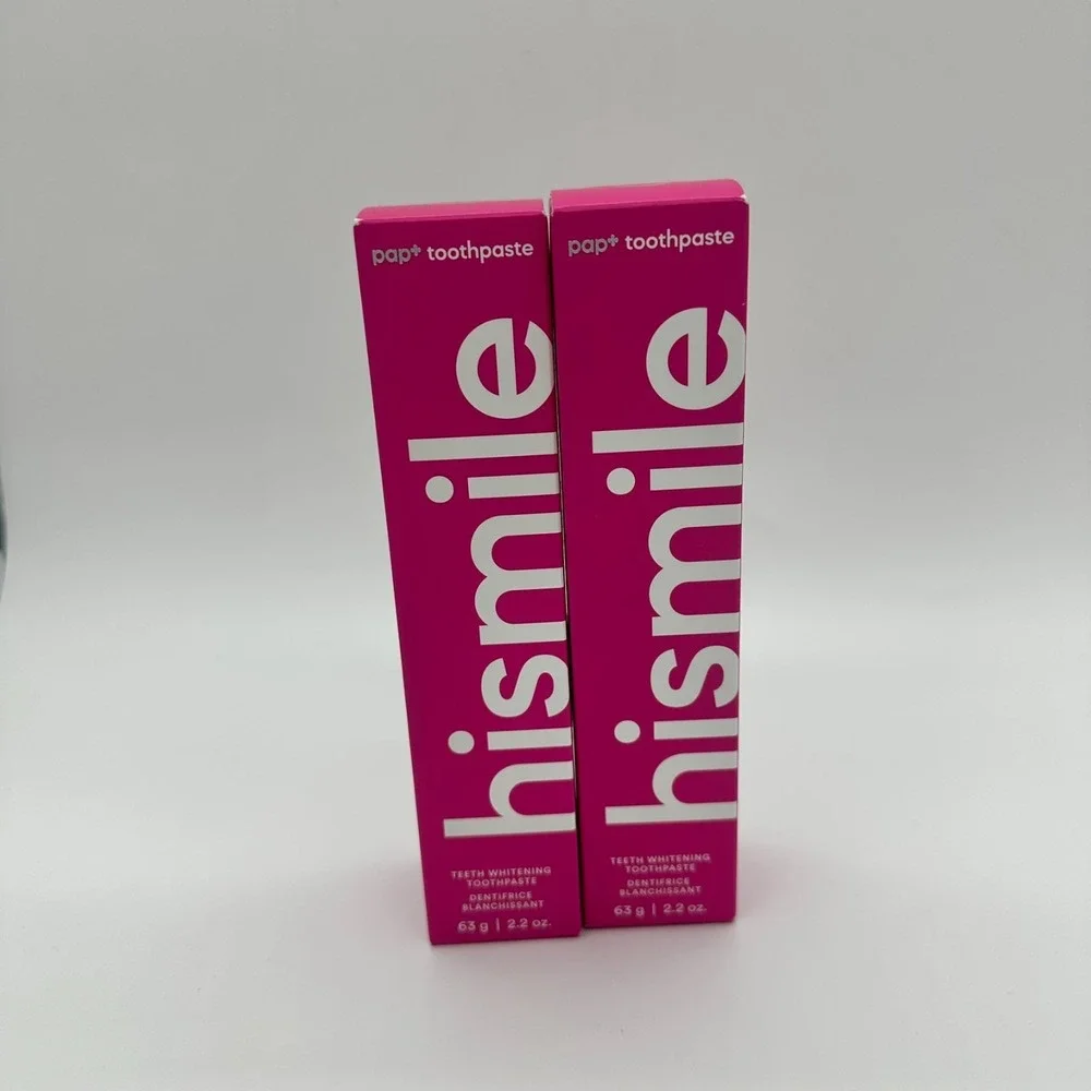 hismile PAP+ Whitening Toothpaste, 2.2 oz  2 Tubes NEW IN BOX